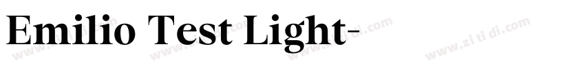 Emilio Test Light字体转换